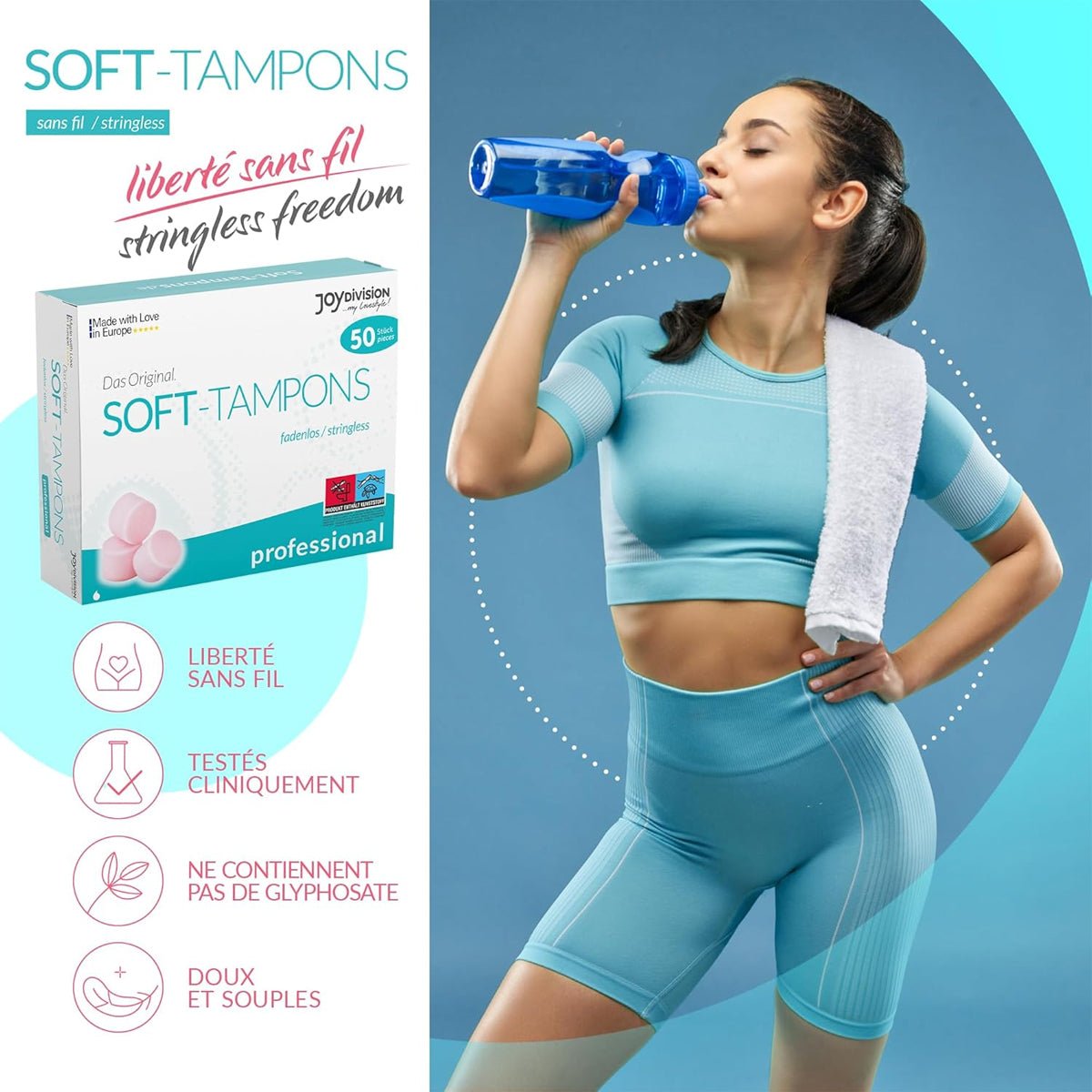 Adore Condoms Soft Tampons Professional - FSC & Tampon Hygiénique - Condomz