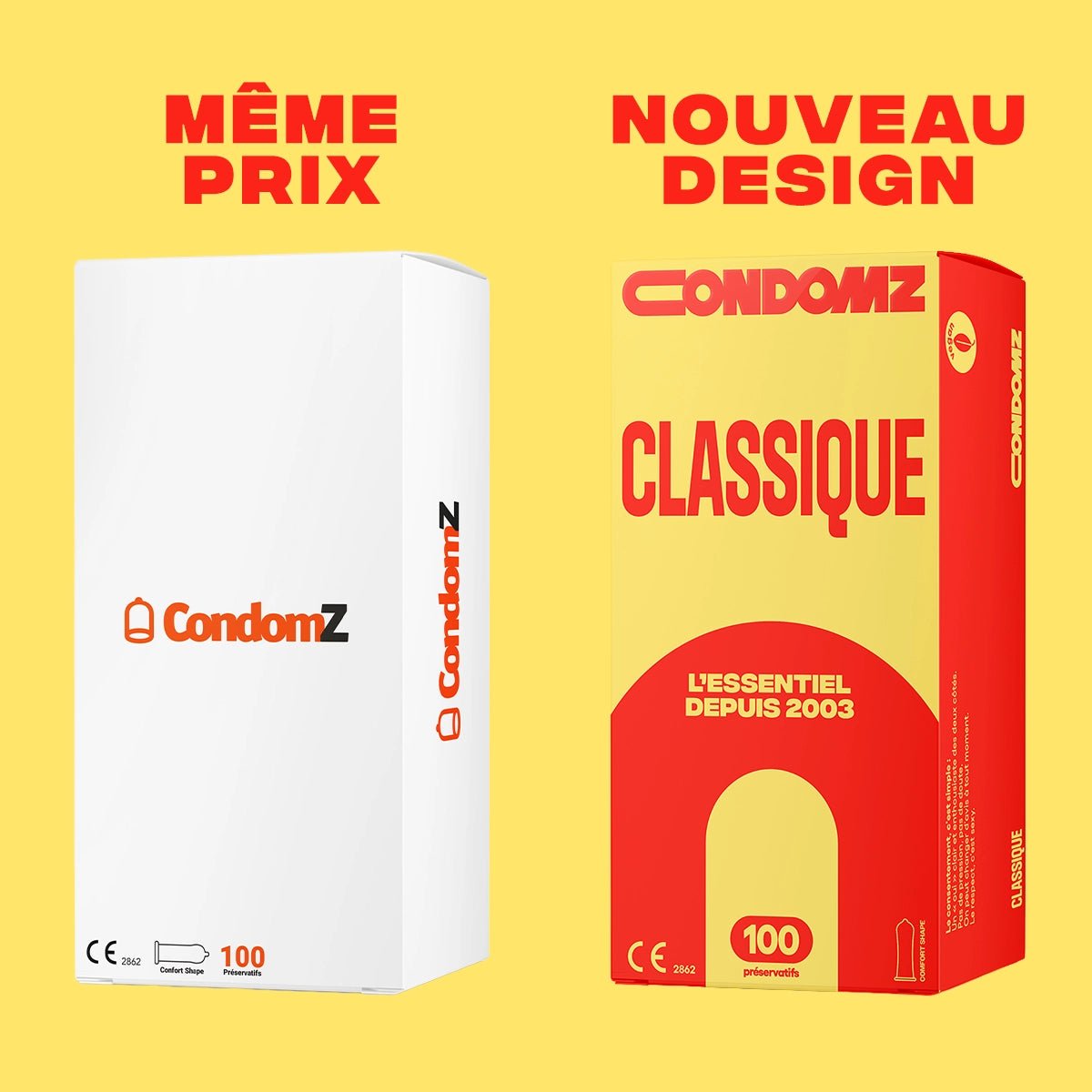 Condomz Classique - Anatomique & 52 mm x100 - Condomz