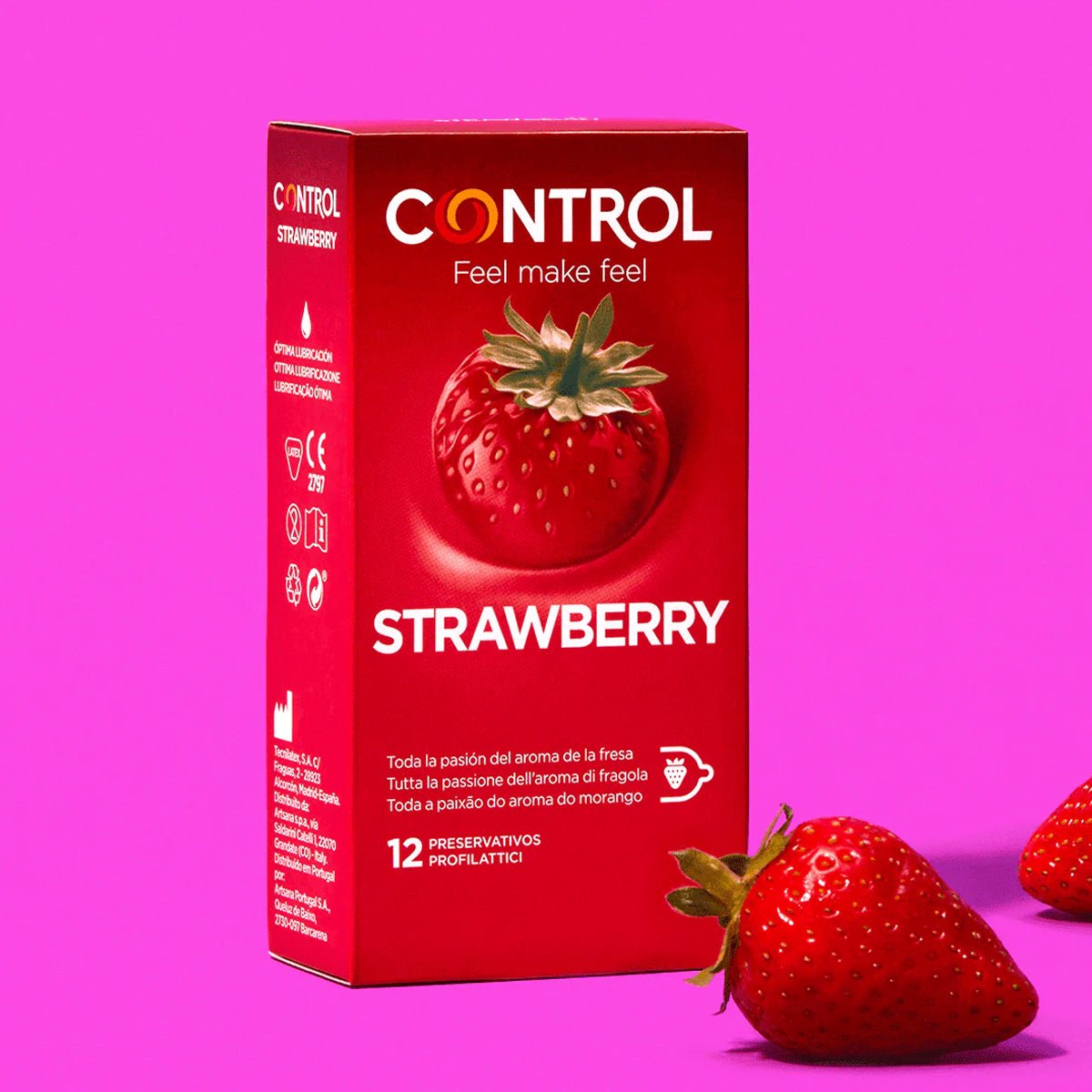 Control Strawberry - Parfumé & Évasé - Condomz