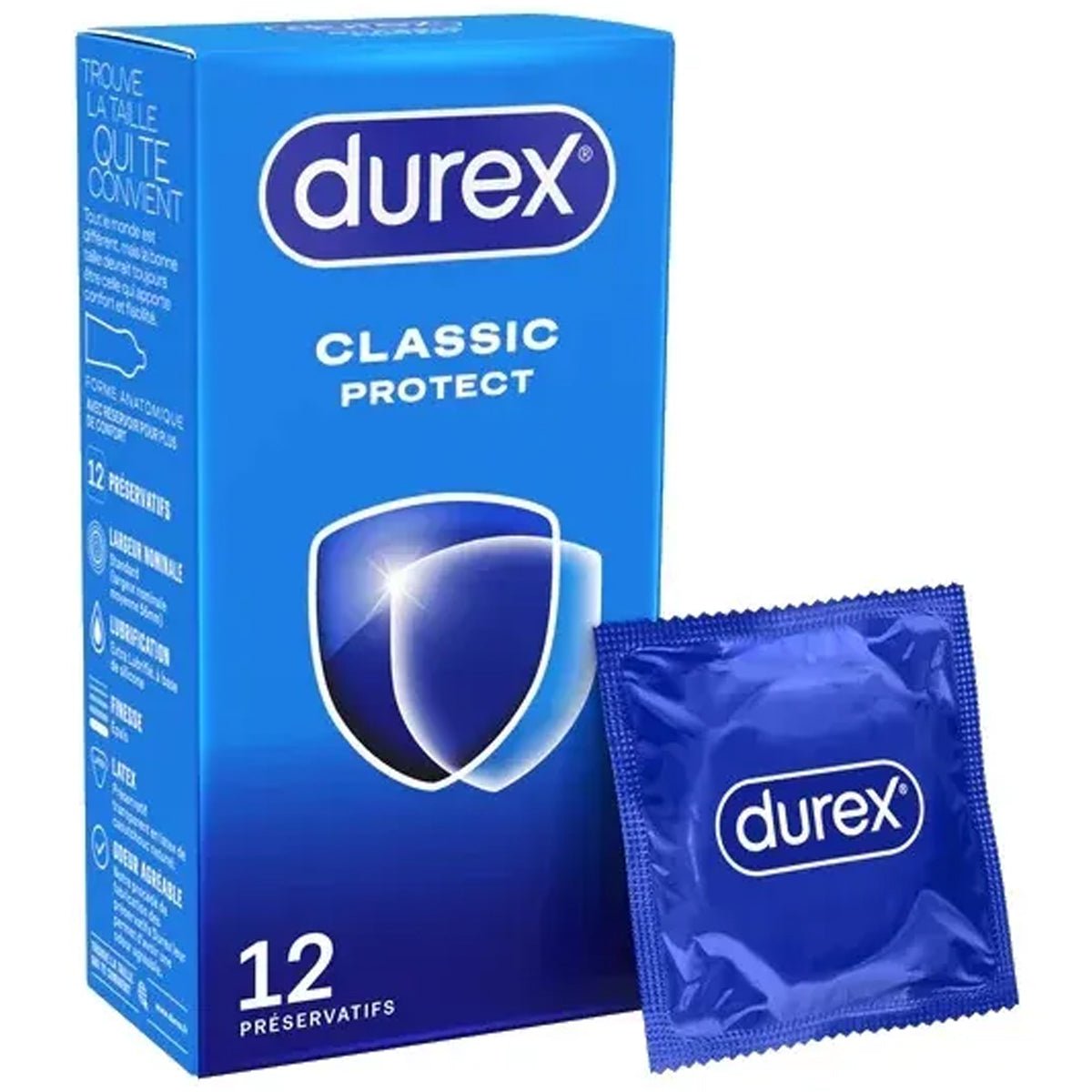 Durex Classic Protect - Extra-Résistant & Anatomique - Condomz