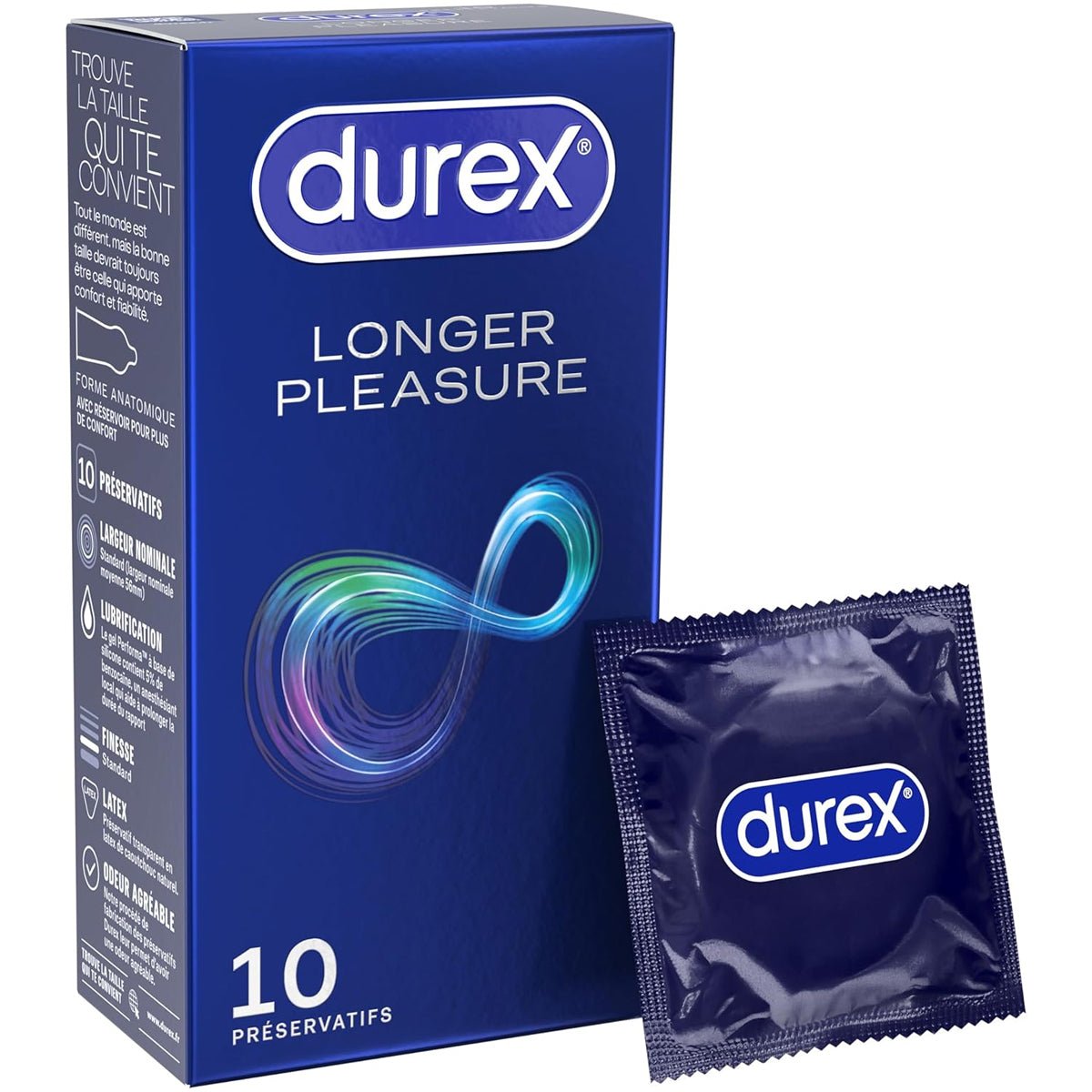Durex Longer Pleasure (ex Performance Booster) - Extra-Lubrifié - Condomz