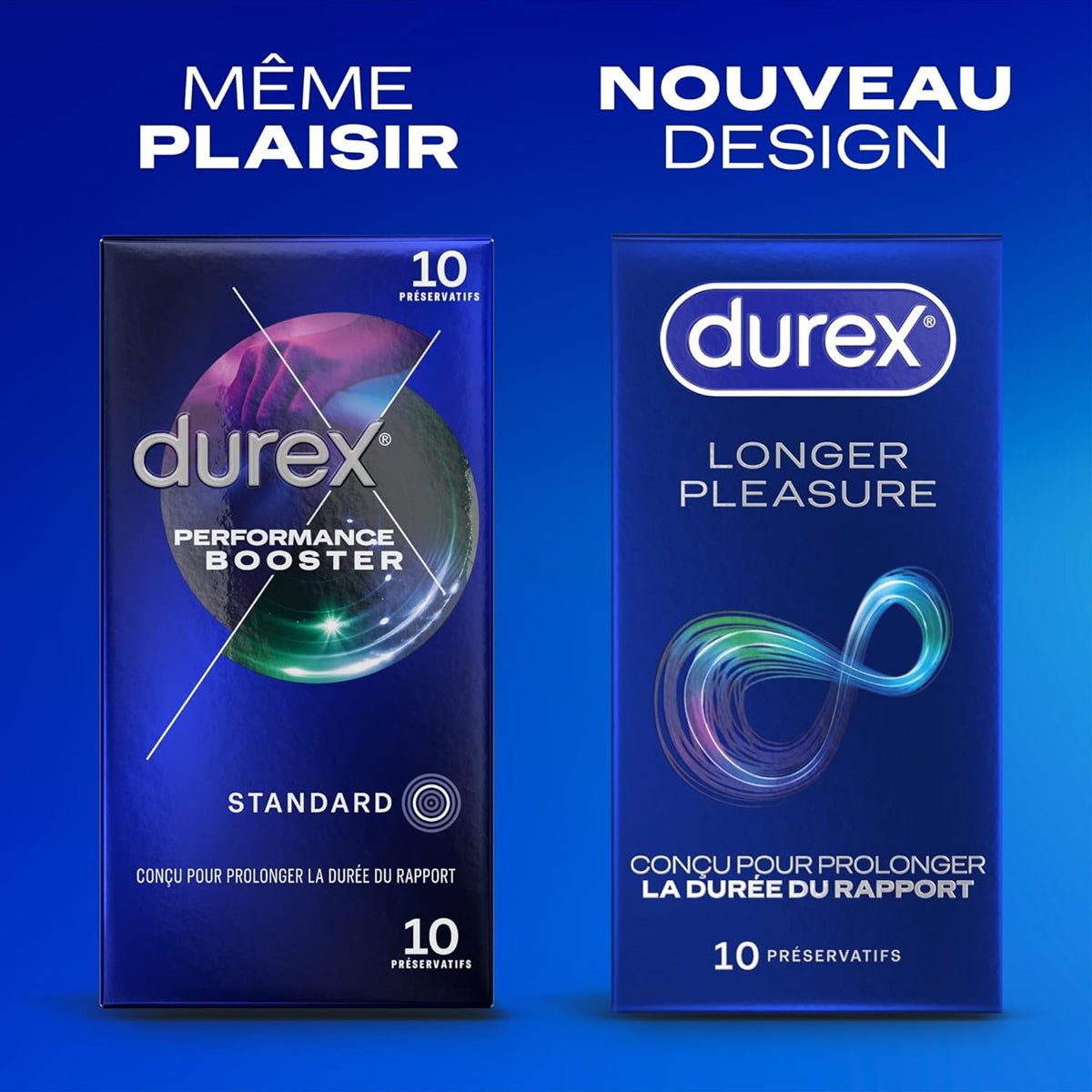 Durex Longer Pleasure (ex Performance Booster) - Extra-Lubrifié - Condomz