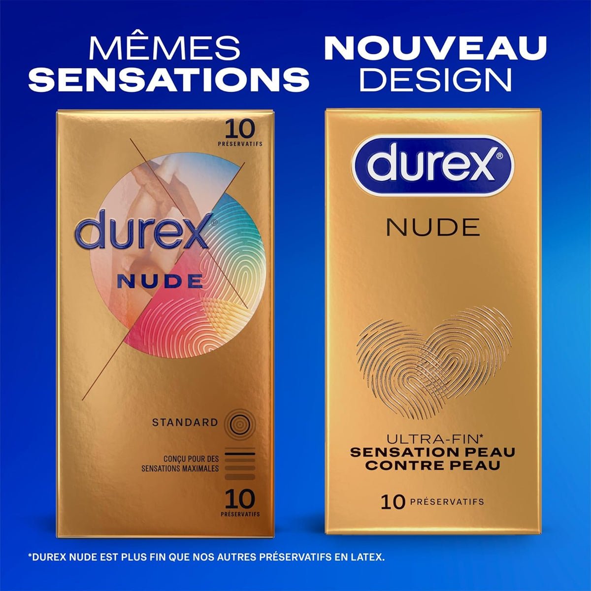 Durex Nude - Ultra-Fin & Anatomique - Condomz
