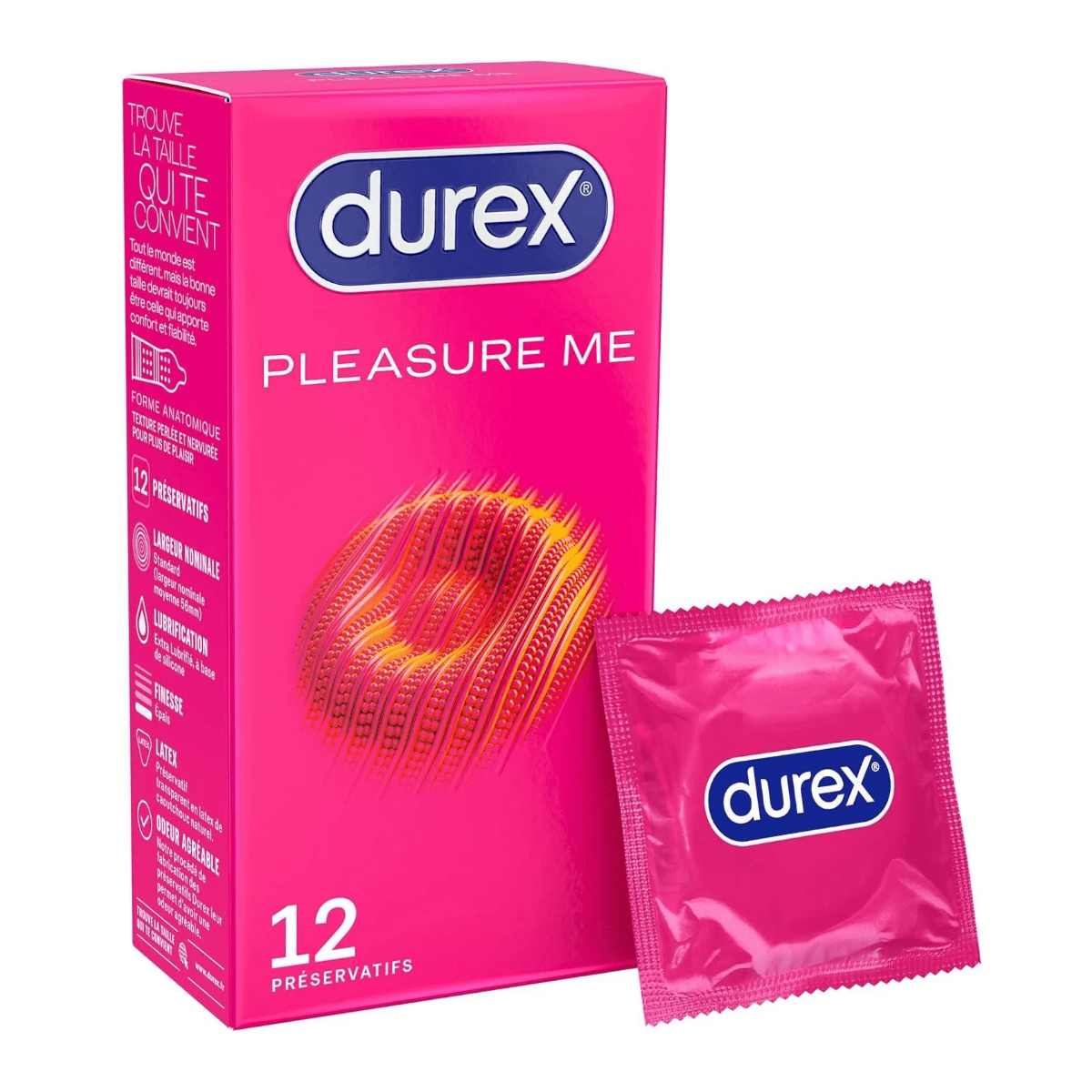 Durex Pleasure me - Extra-Résistant & Perlé - Condomz