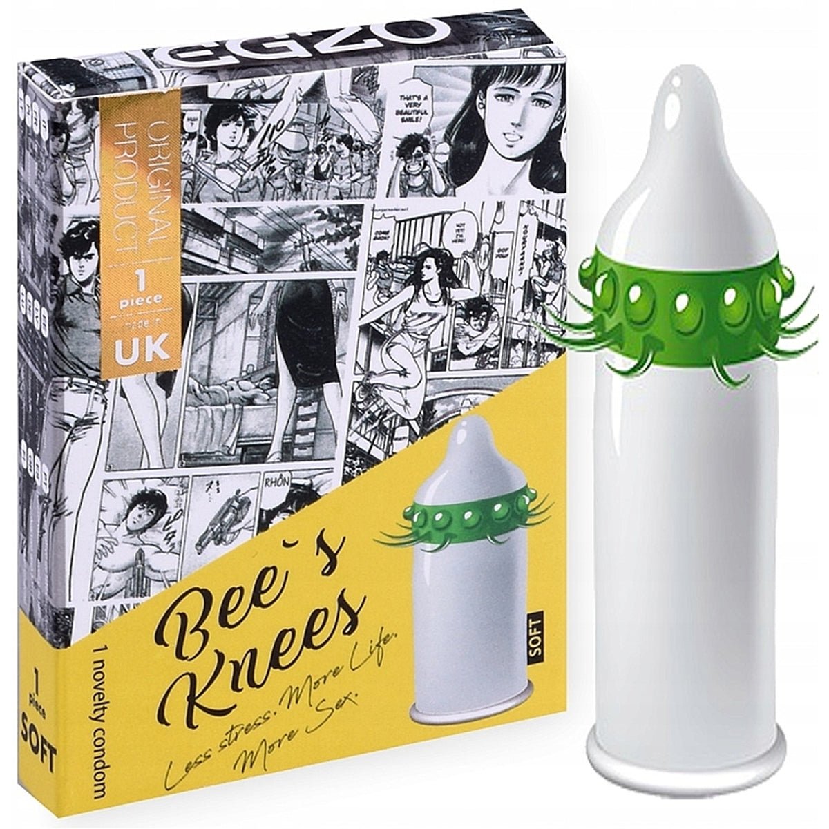 Egzo Bee’s Knees - Texturé & Extra-Lubrifié - Condomz