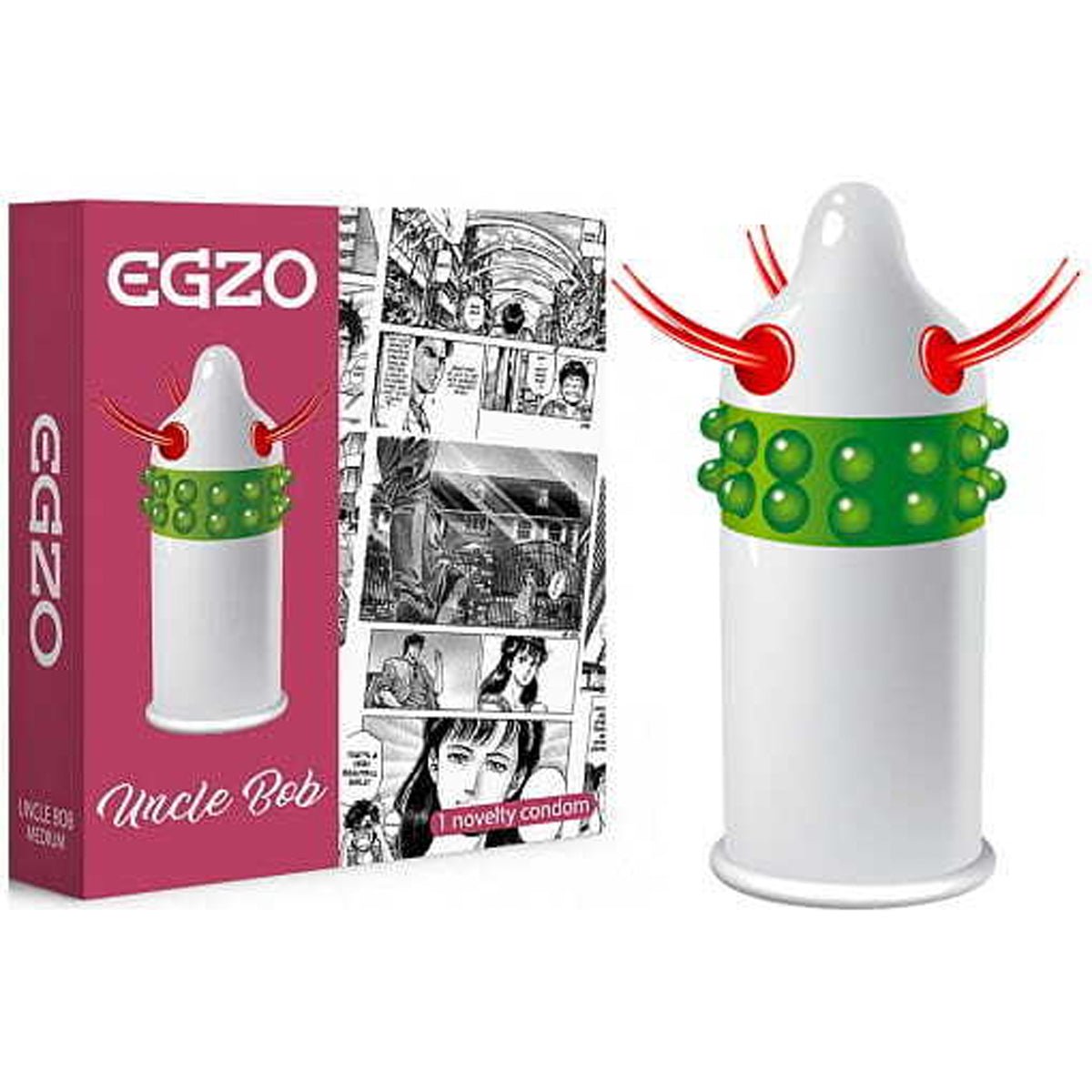 Egzo Uncle Bob - Texturé & Extra-Lubrifié - Condomz