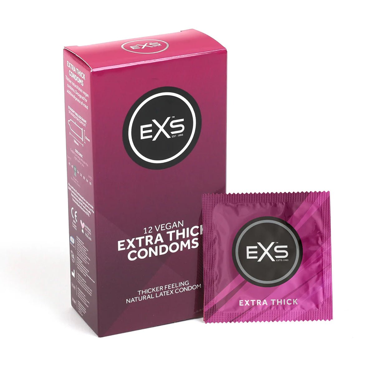 EXS Extra Safe - Extra-Résistant & 53 mm - Condomz