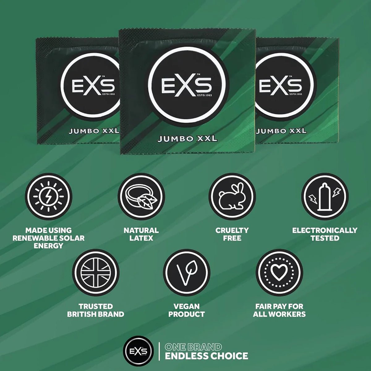 EXS Jumbo Extra Large - Grande Taille & Latex - Condomz