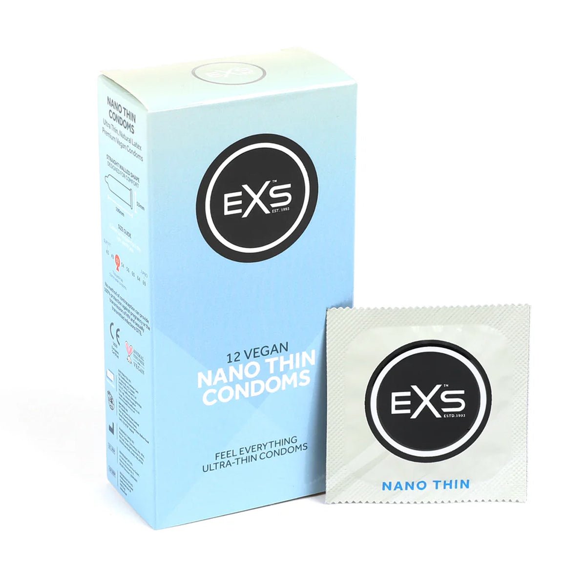 EXS Nano Thin - Ultra-Fin & 53 mm - Condomz