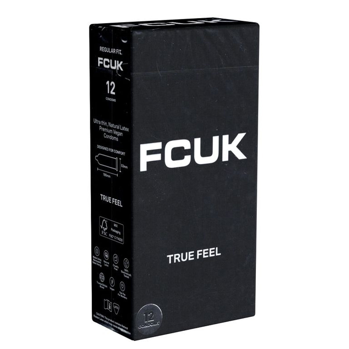FCUK Black - Ultra-Fin & 53 mm - Condomz