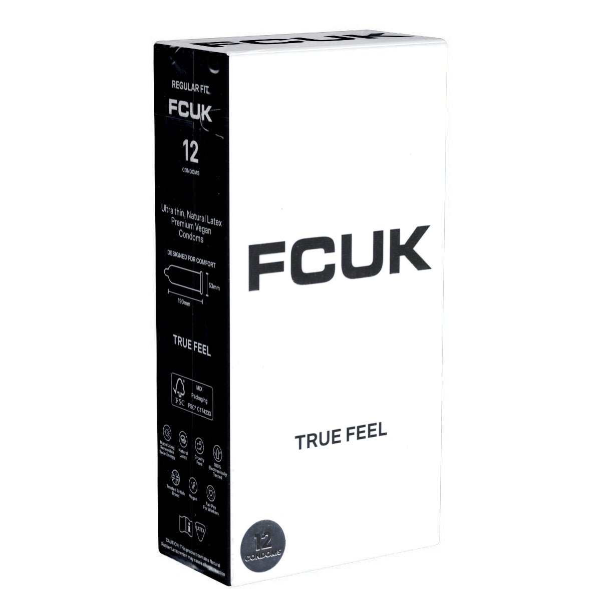 FCUK White - Ultra-Fin & 53 mm - Condomz