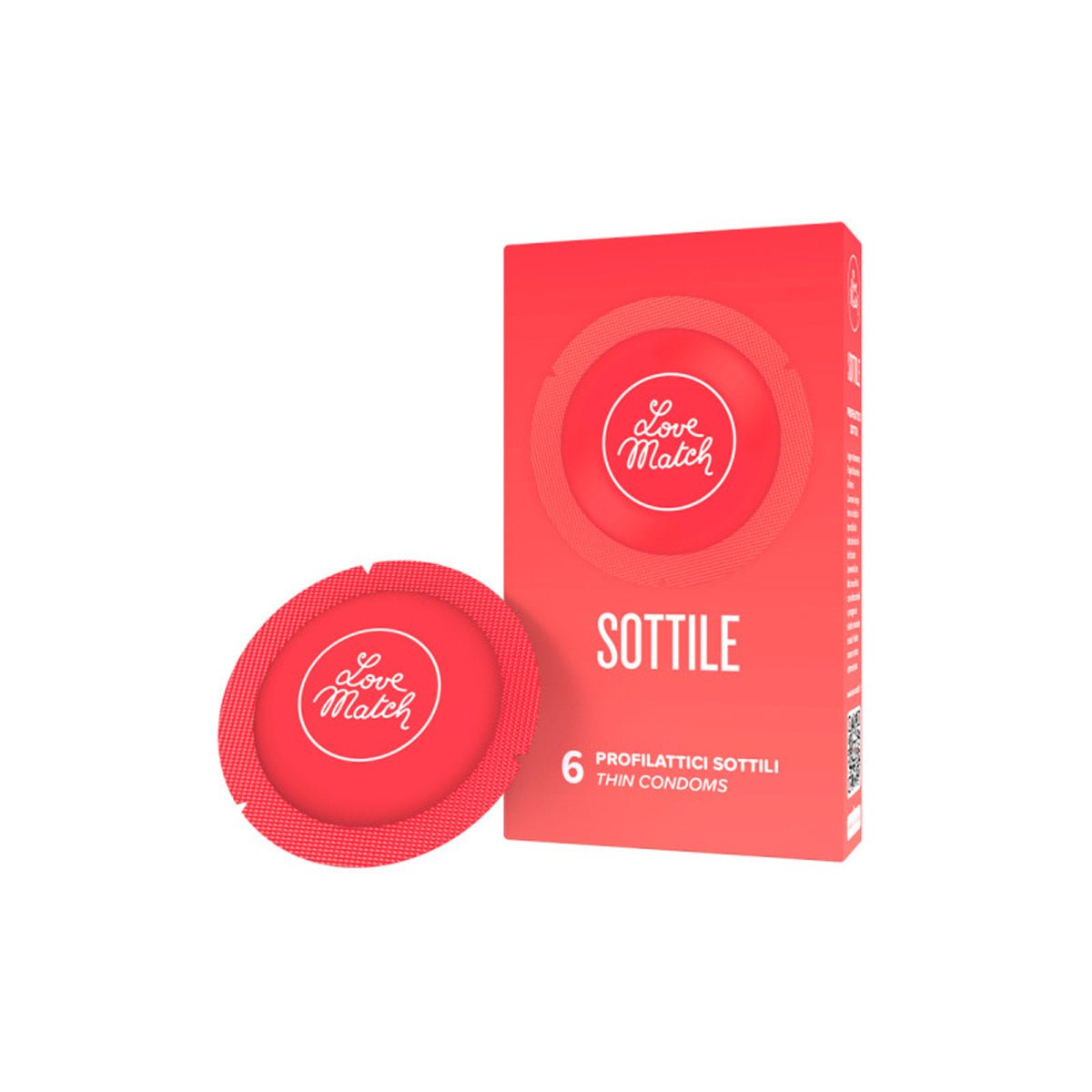 Love Match Sottile - Ultra-Fin & Extra-Lubrifié - Condomz