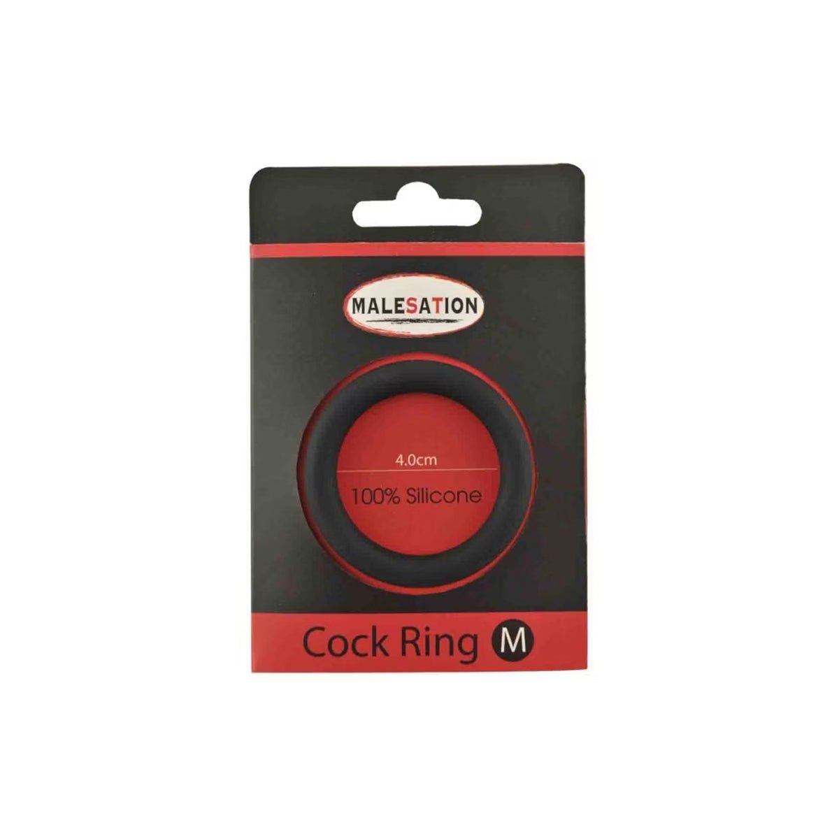 Malesation Cock Ring - Effet Retardant & Noir - Condomz