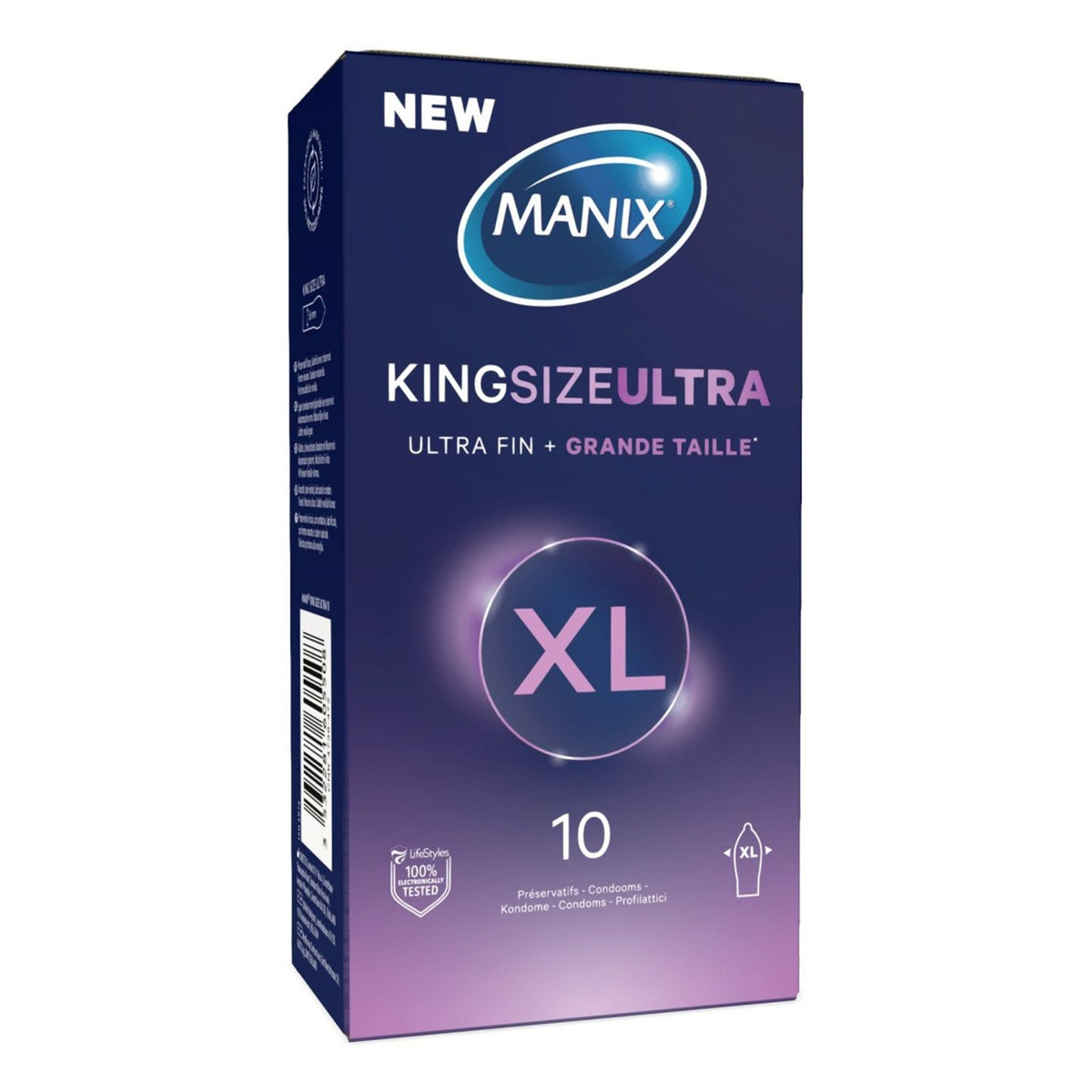 Manix King Size Ultra - Évasé & Parfumé - Condomz
