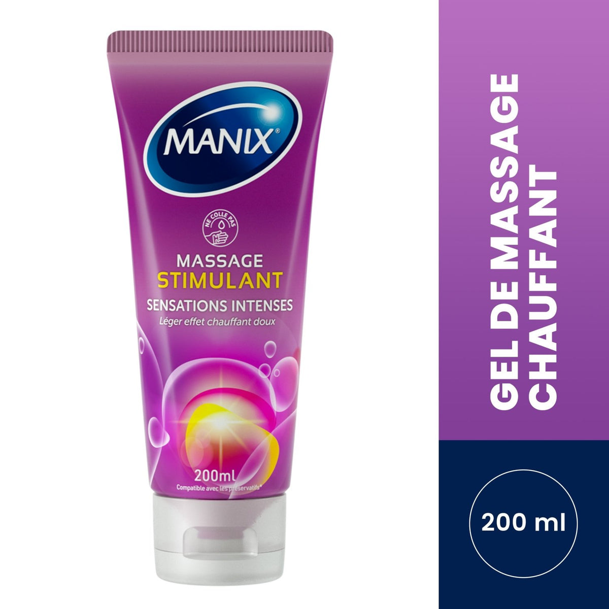 Manix Massage Stimulant - Effet Picotant & Équilibrant pH - Condomz