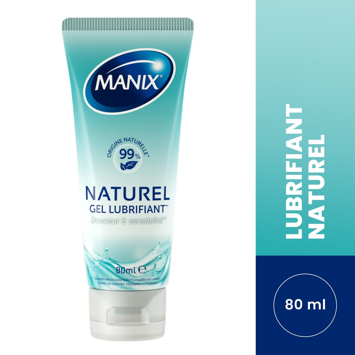 Manix Naturel - Hydratant & À Base d'Eau - Condomz