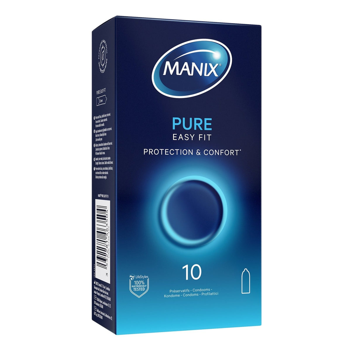 Manix Pure Easy Fit - Naturel & 53 mm - Condomz