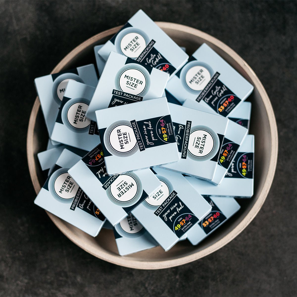 Mister Size Test package - Toutes Tailles & Ultra-Fin - Condomz