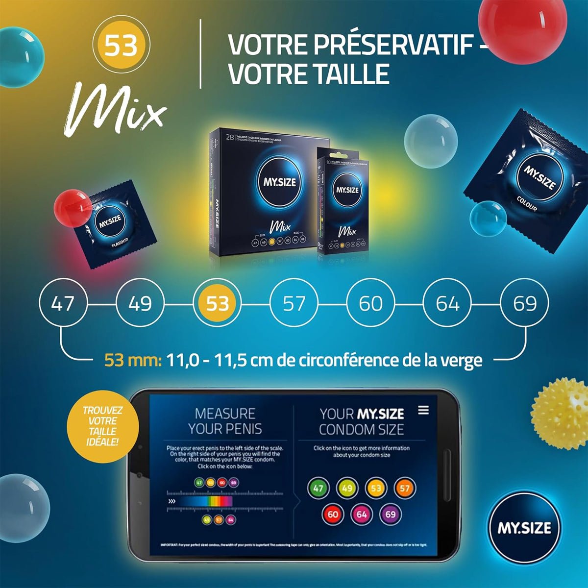 MySize Mix - Ultra-Fin & Parfumé - Condomz