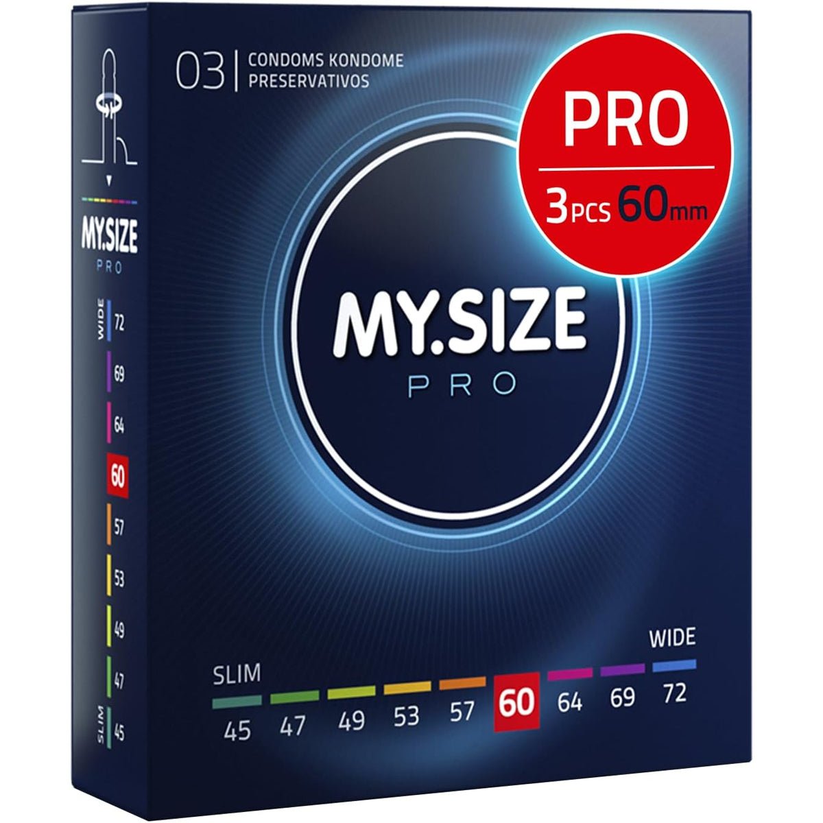 MySize Pro - Toutes Tailles & Ultra-Fin - Condomz