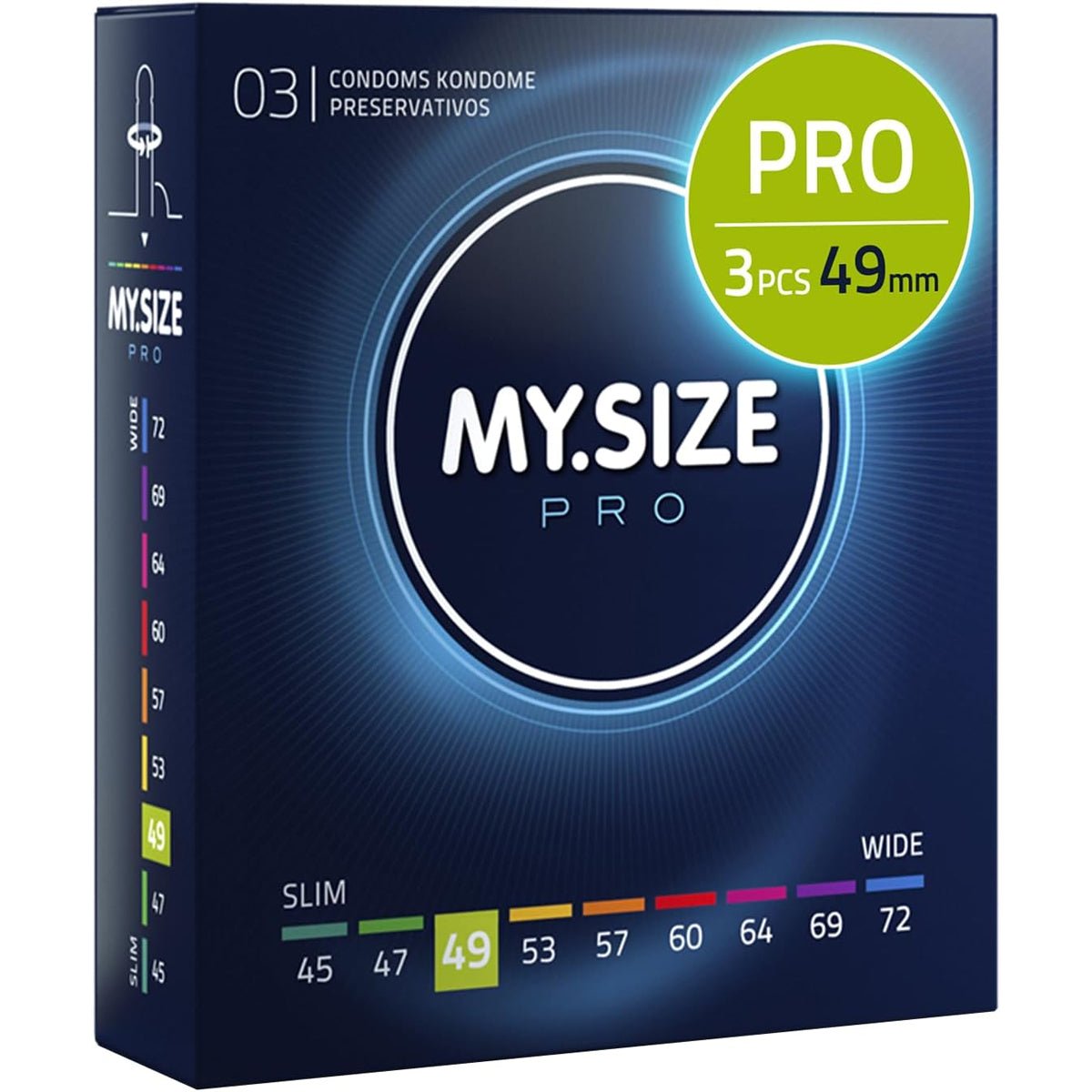 MySize Pro - Toutes Tailles & Ultra-Fin - Condomz