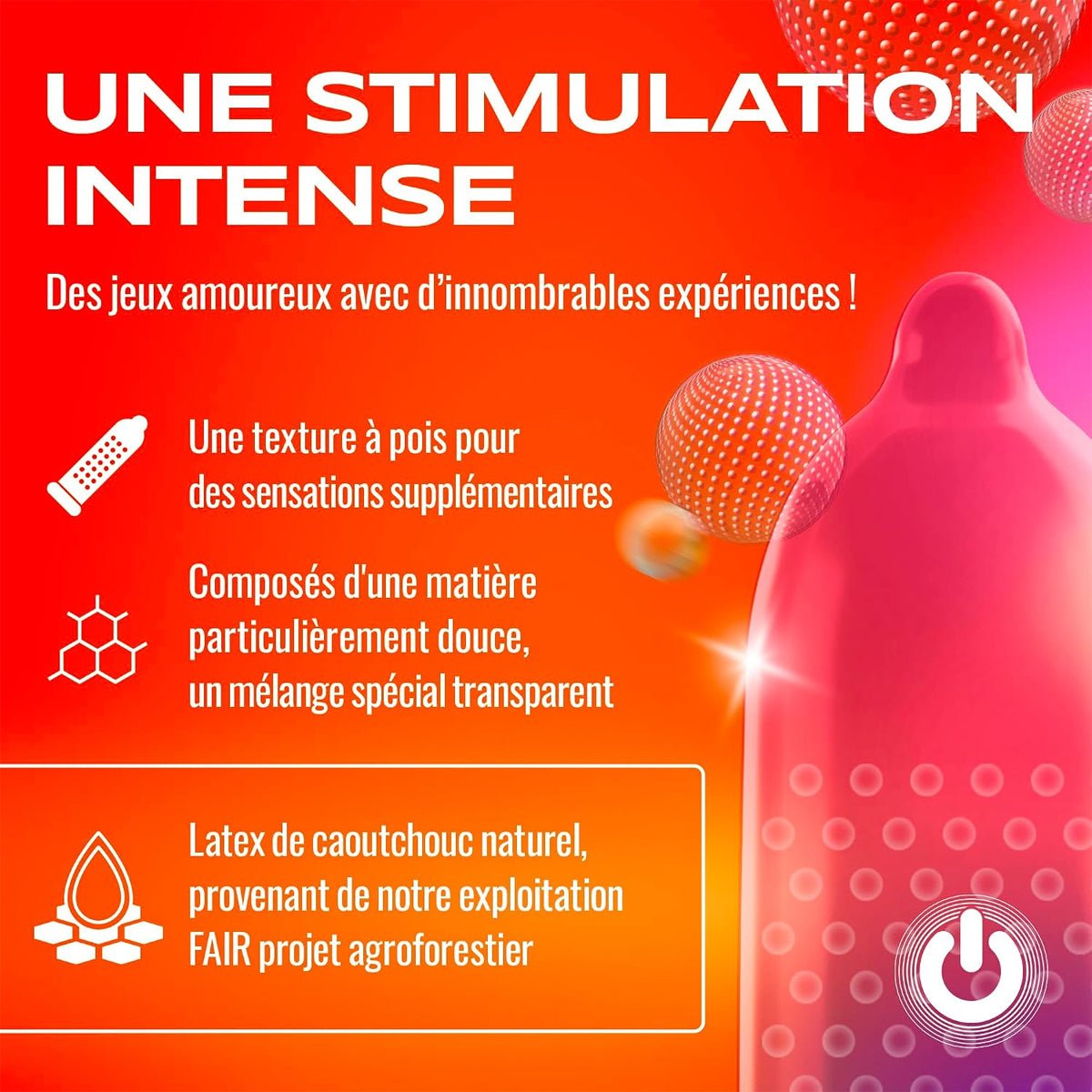 On Stimulation - Perlé & 54 mm - Condomz