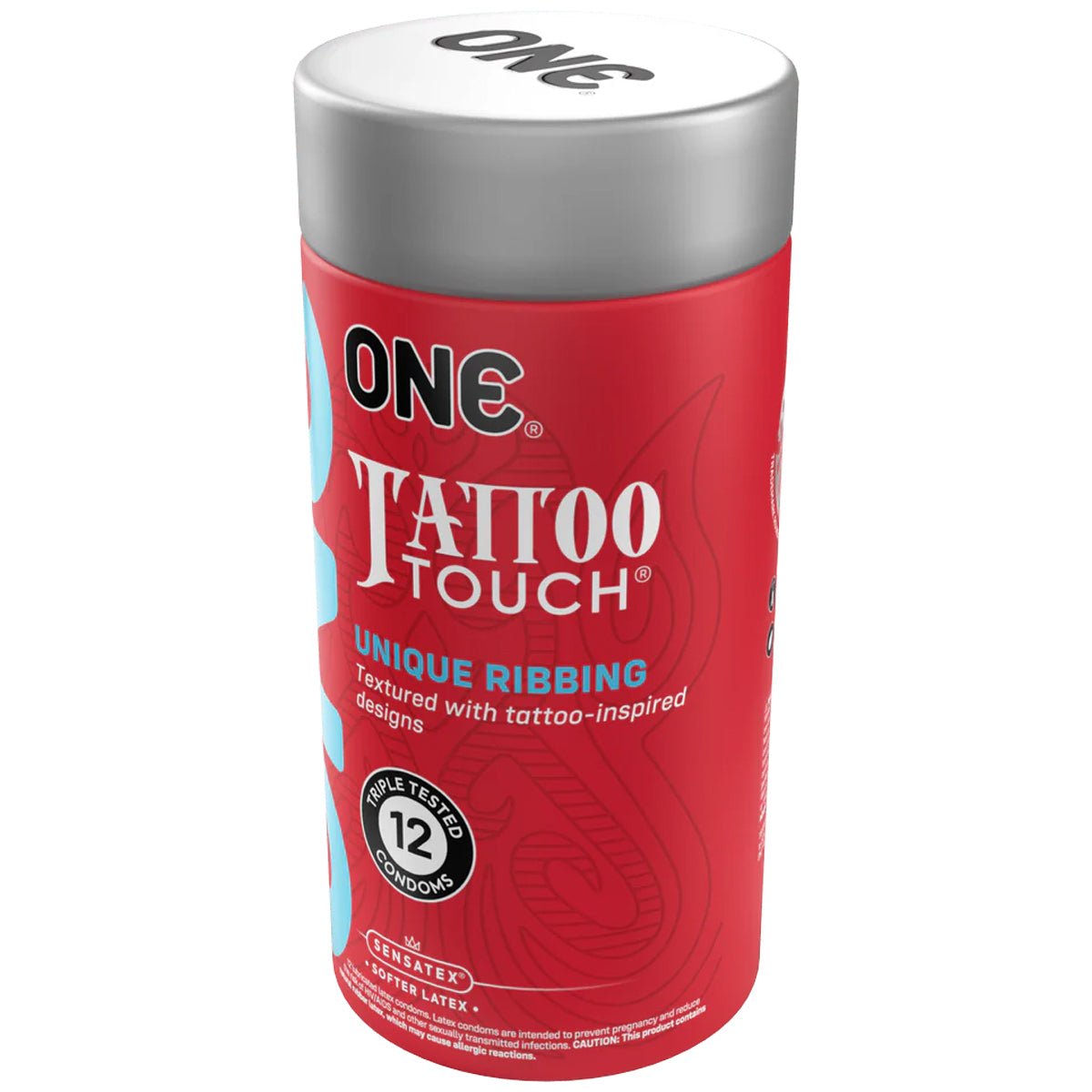 ONE Tattoo Touch - Nervuré & Coloris Assortis - Condomz