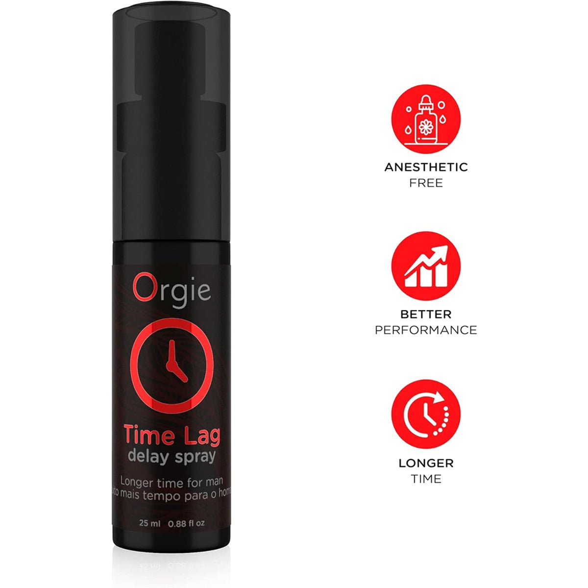 Orgie Time Lag Delay spray - Effet Retardant & Soin Intime - Condomz
