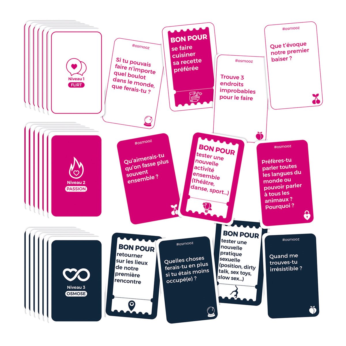 Osmooz Couples - Jeu de cartes - FSC - Condomz