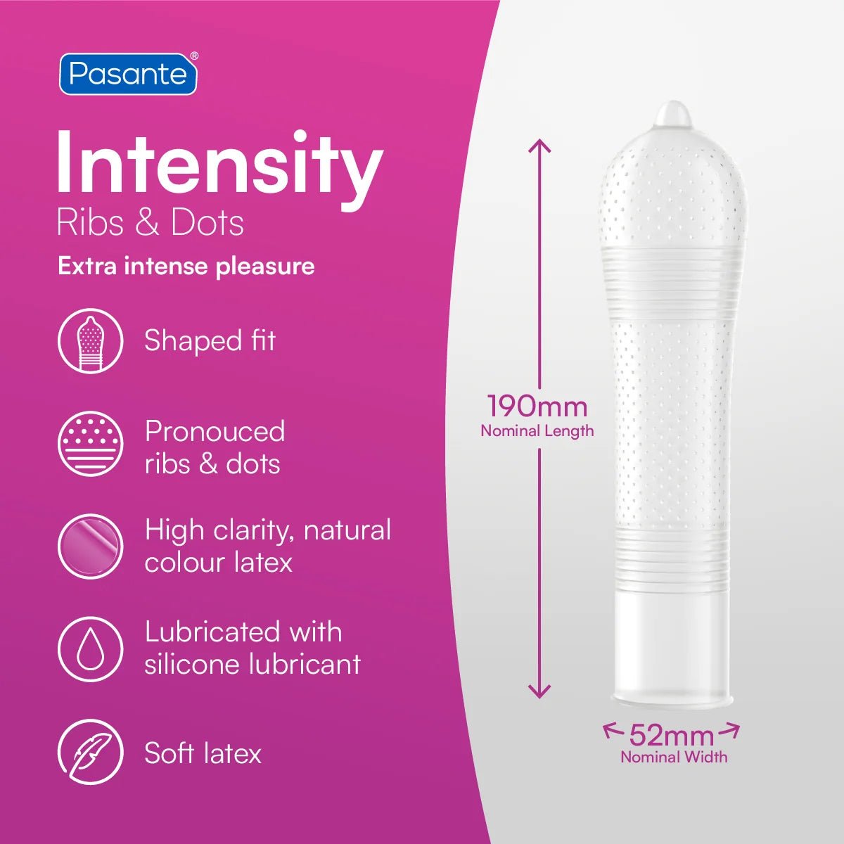 Pasante Intensity - Texturé & Perlé - Condomz