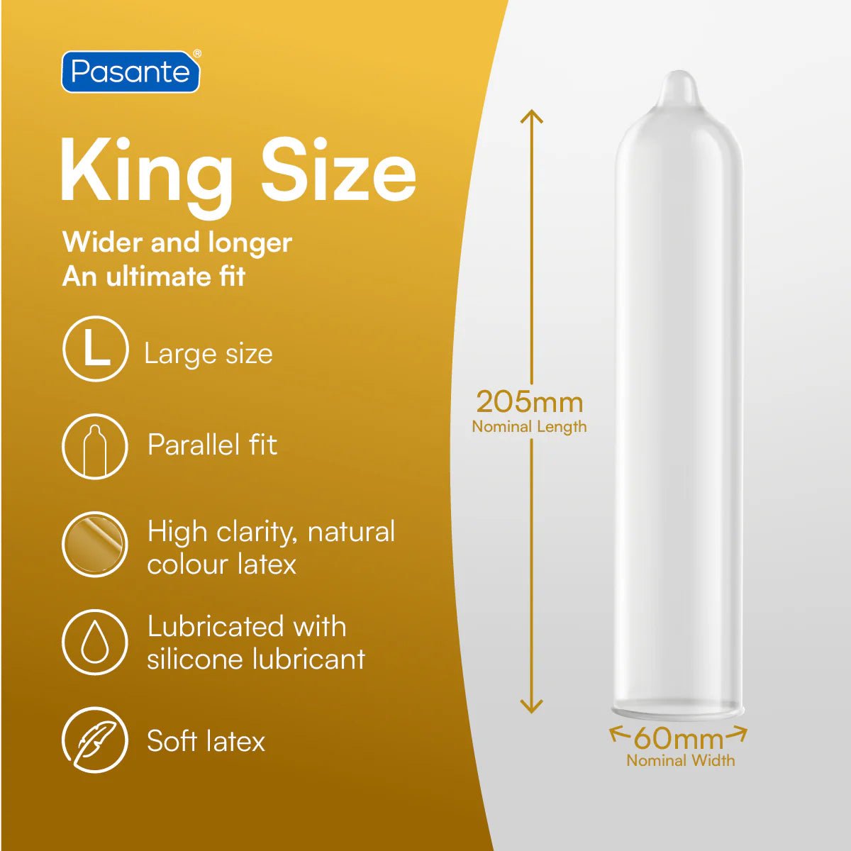 Pasante King Size - Grande Taille & Latex - Condomz
