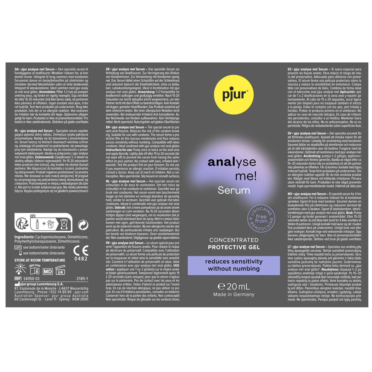 Pjur Analyse Me ! Serum - Soin Intime - Condomz
