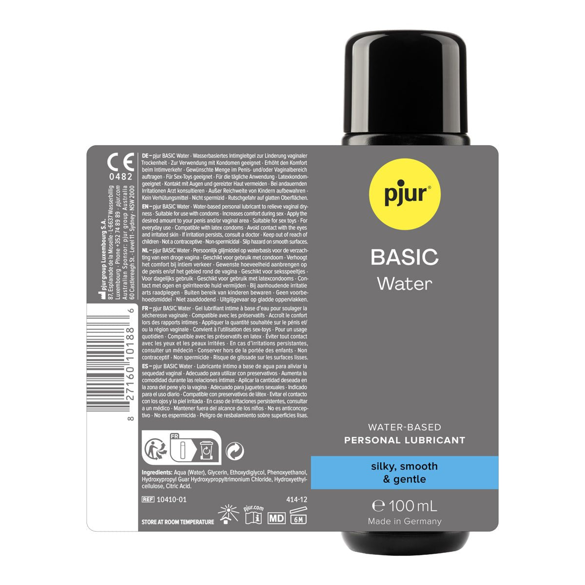 Pjur Basic Water - À Base d'Eau & Compatible Préservatifs - Condomz