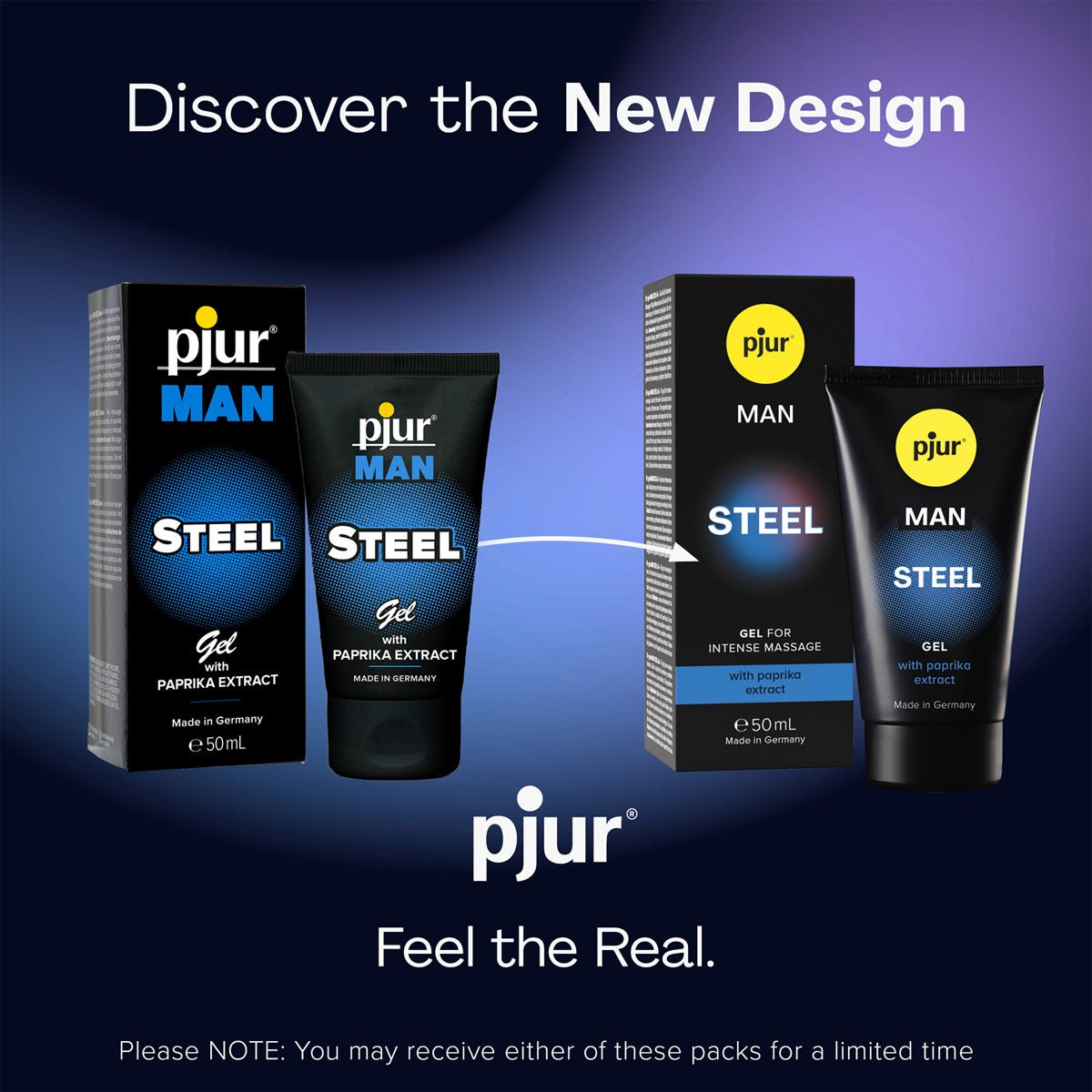 Pjur Man Steel - Effet Massant & Lubrifiant Intime - Condomz