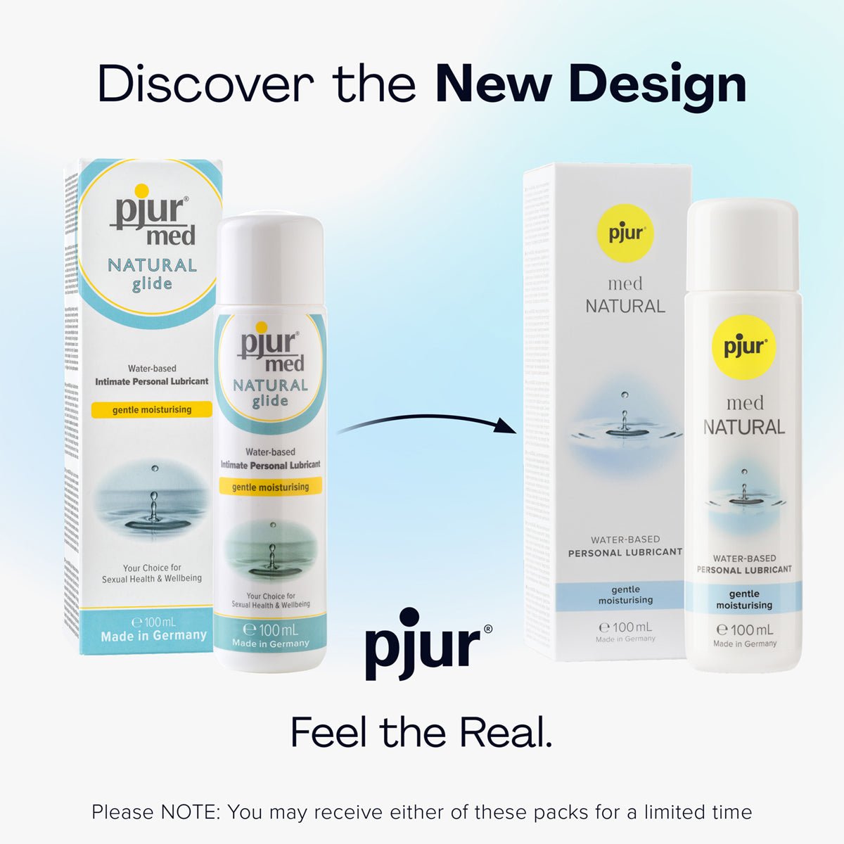 Pjur med Natural - Hydratant & À Base d'Eau - Condomz