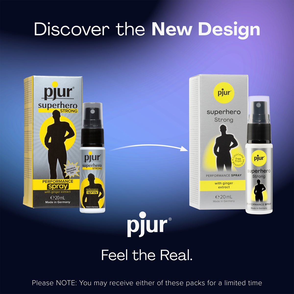 Pjur Superhero Strong - Effet Retardant & Effet Picotant - Condomz