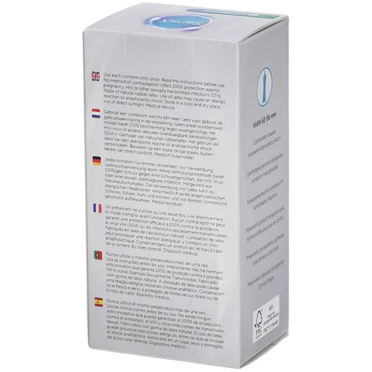 SensX Classic Line - Évasé & Anatomique - Condomz