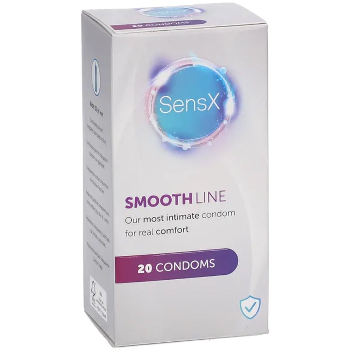 SensX Smooth Line - Évasé & Extra-Lubrifié - Condomz