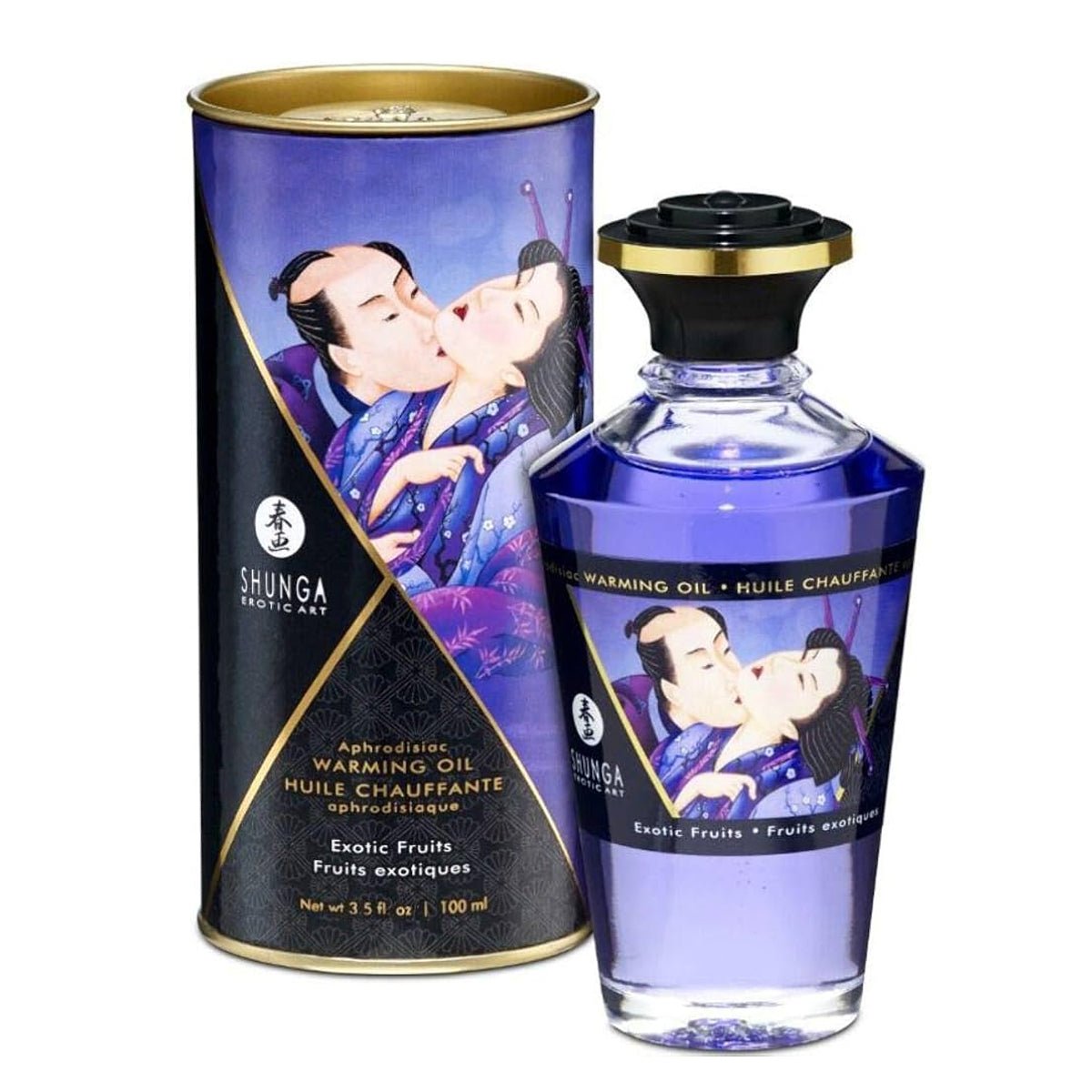 Shunga Huile Chauffante Aphrodisiaque - Parfumé & Effet Massant - Condomz