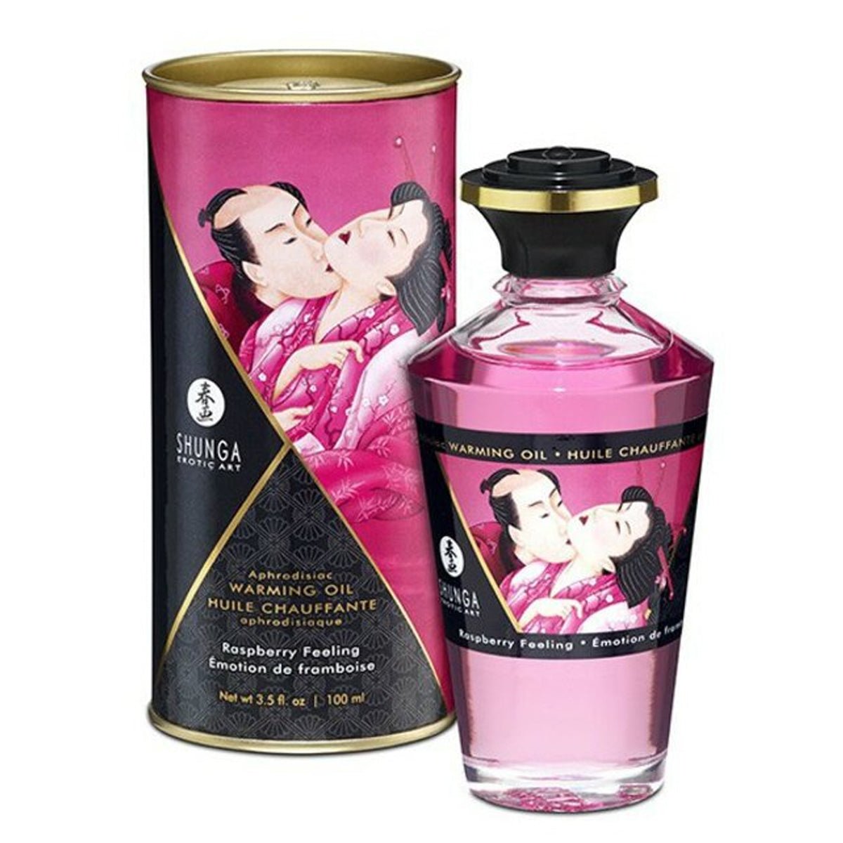 Shunga Huile Chauffante Aphrodisiaque - Parfumé & Effet Massant - Condomz