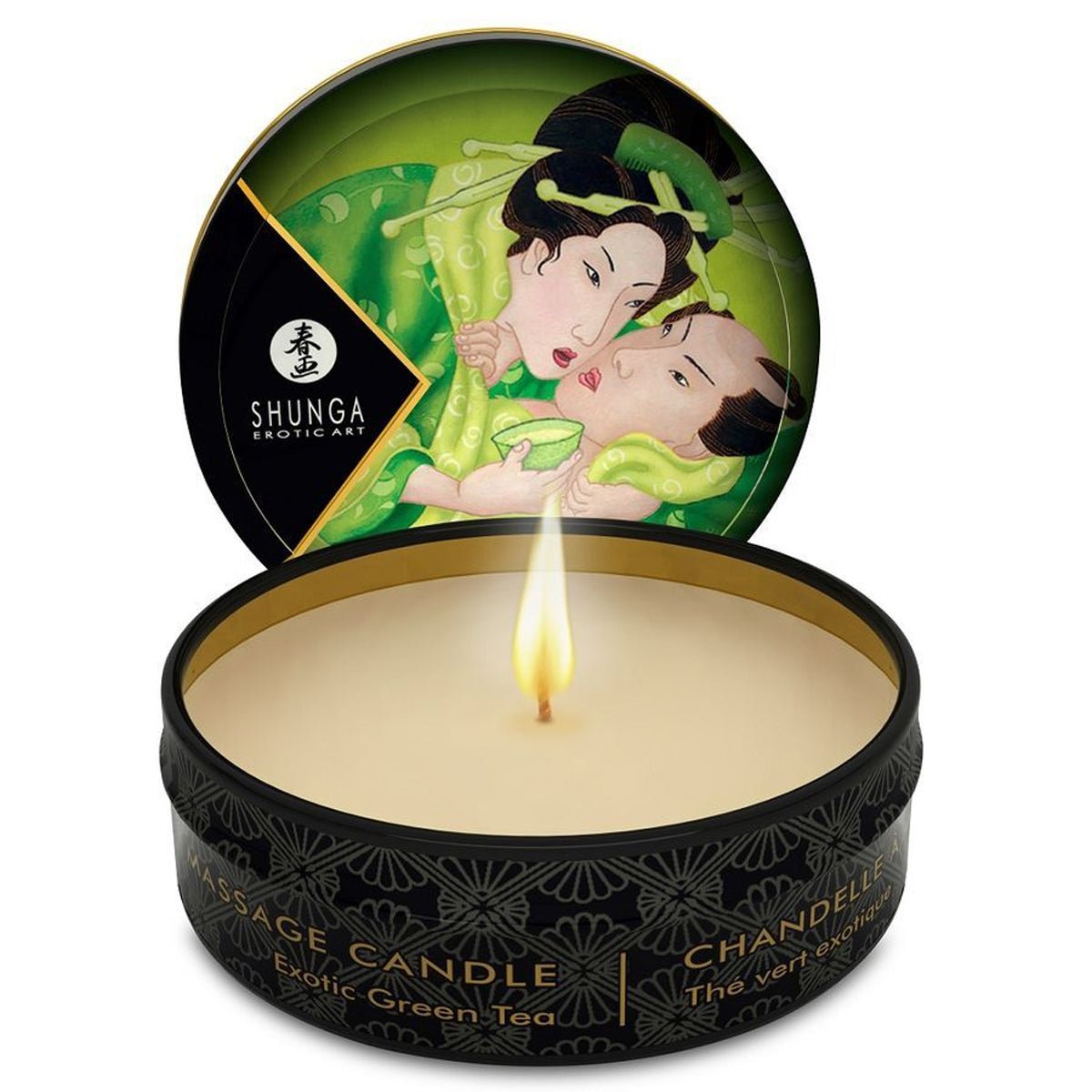 Shunga Mini Bougie de massage - Effet Chauffant & Parfumé - Condomz