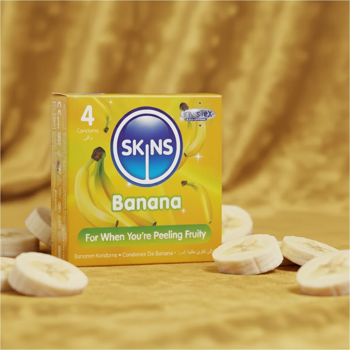 Skins Banana - Parfumé & Extra-Lubrifié - Condomz