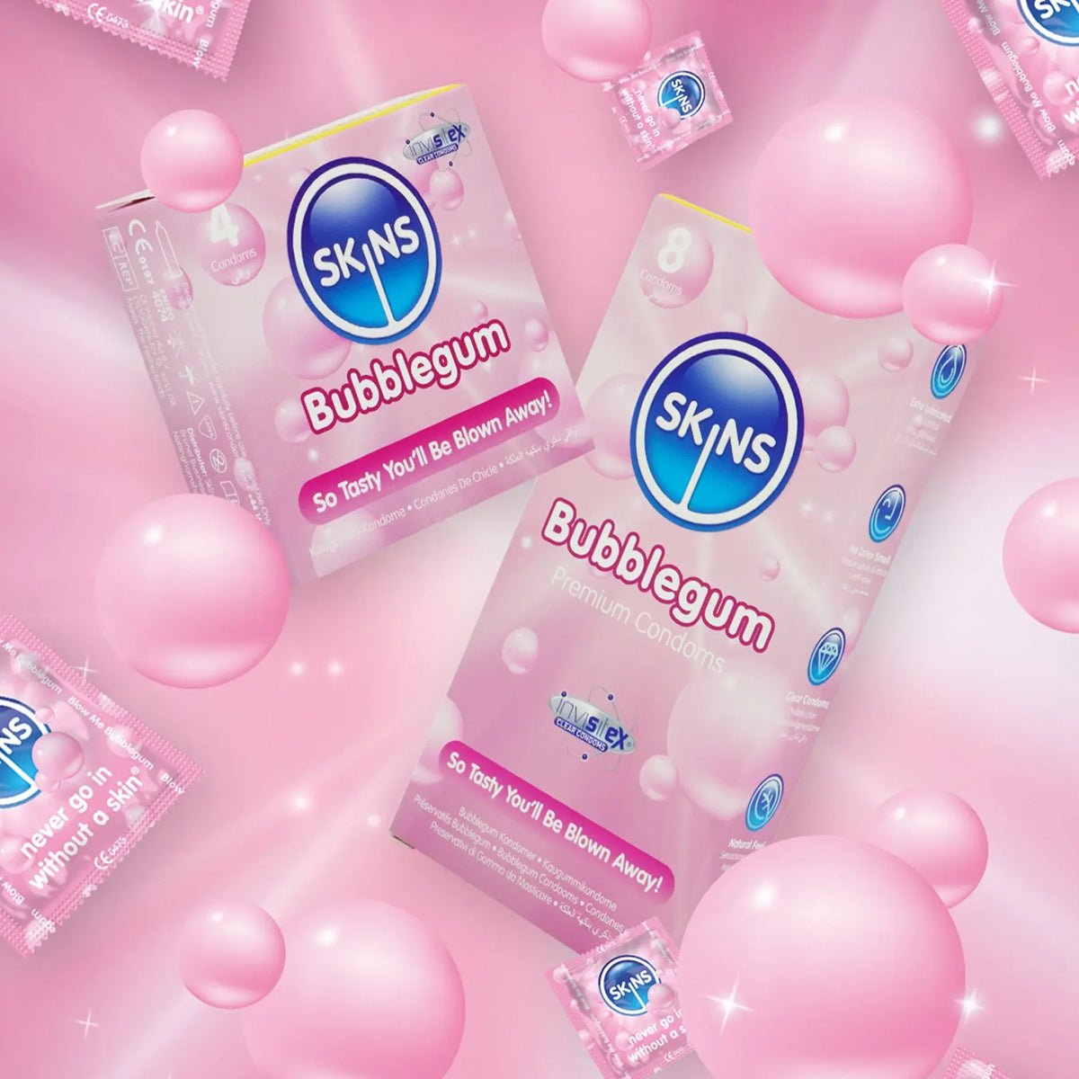 Skins Bubblegum - Parfumé & Extra-Lubrifié - Condomz