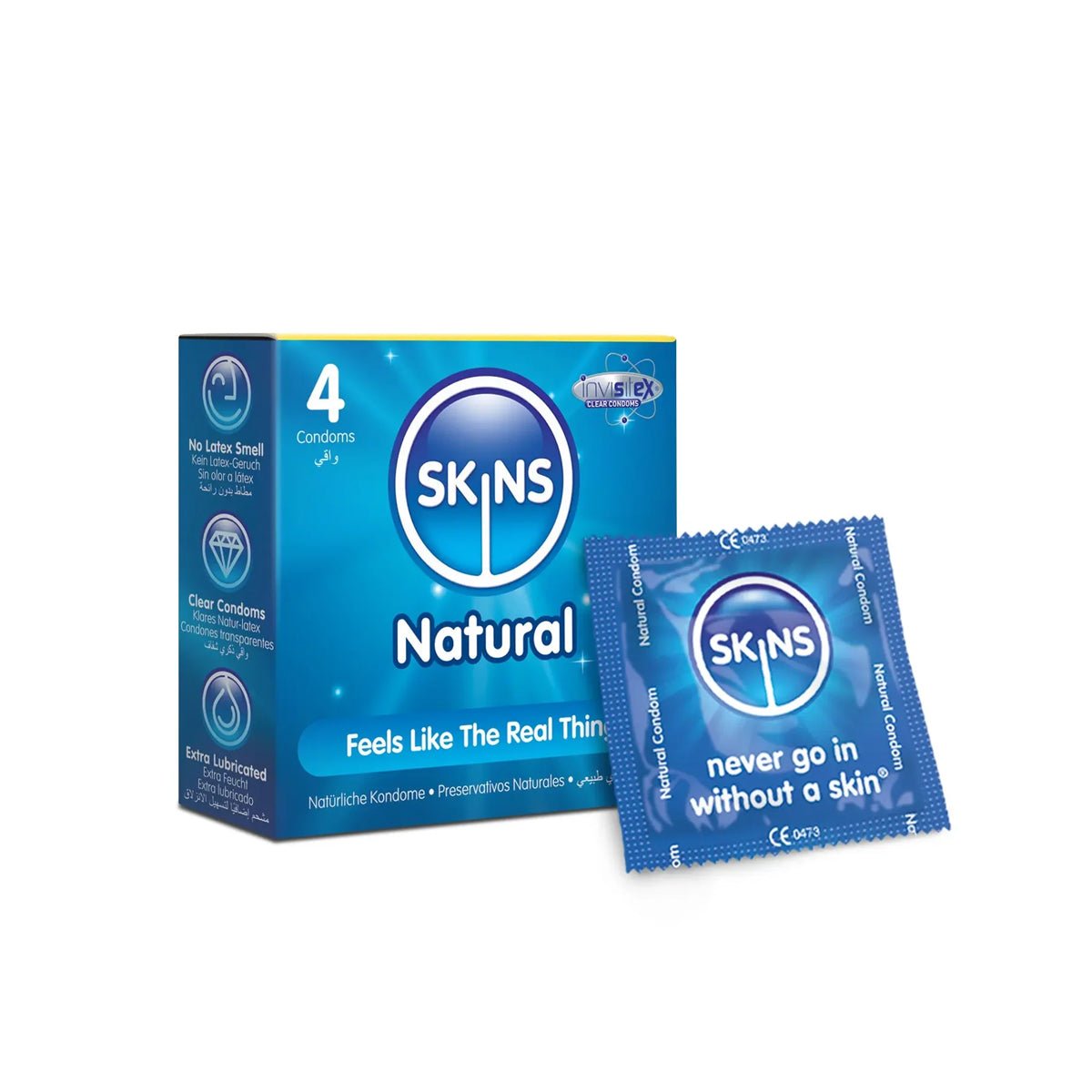Skins Natural - Extra-Lubrifié & Parfumé - Condomz