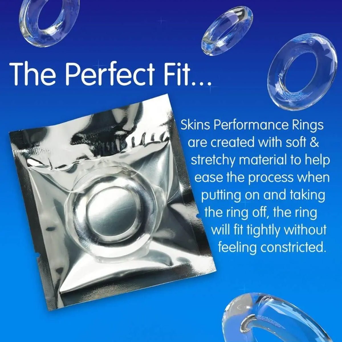 Skins Performance Ring - Effet Retardant & Anneau Pénien - Condomz