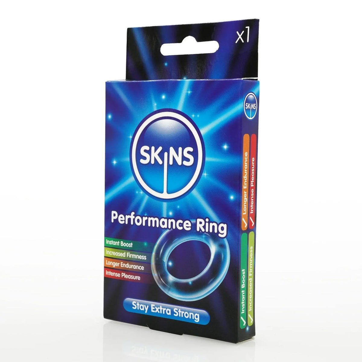 Skins Performance Ring - Effet Retardant & Anneau Pénien - Condomz