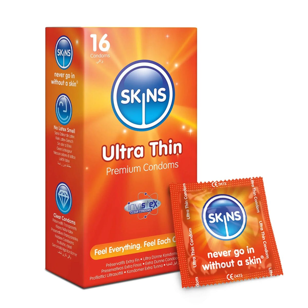 Skins Ultra Thin - Ultra-Fin & Extra-Lubrifié - Condomz