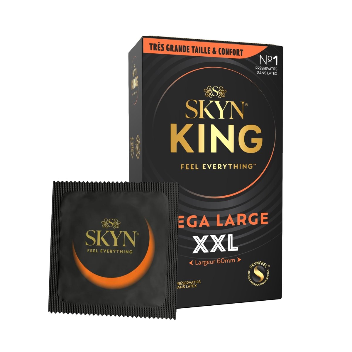 Skyn KING Mega Large XXL - Grande Taille & Sans Latex - Condomz