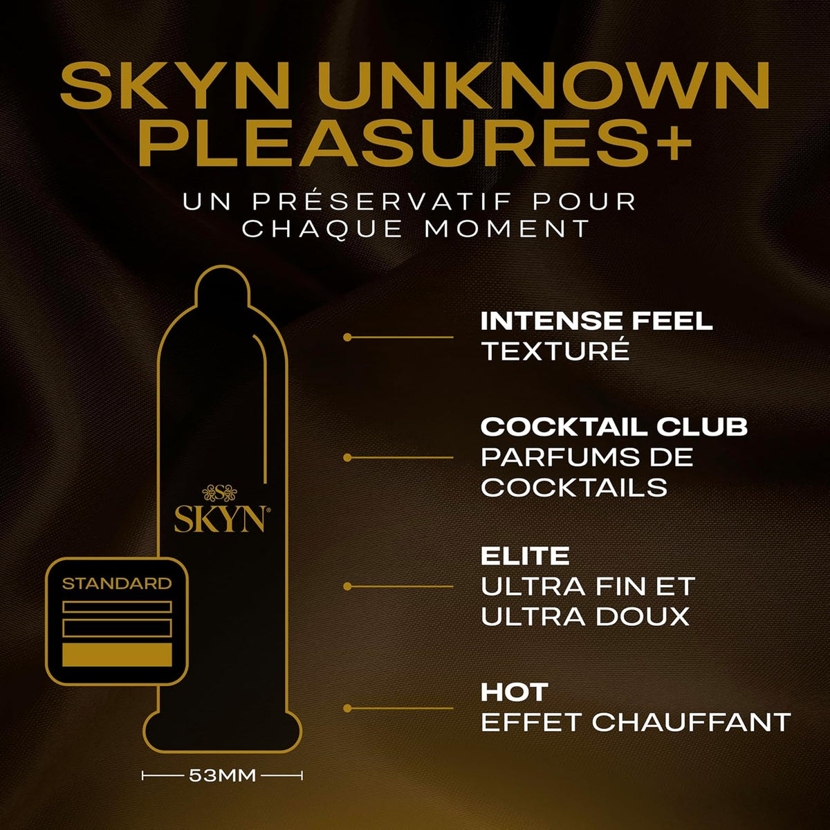 Skyn Unknown pleasures+ - Sans Latex & Perlé - Condomz