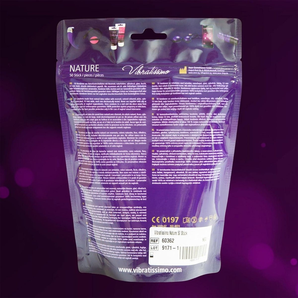 Vibratissimo Nature - 52 mm & Latex - Condomz